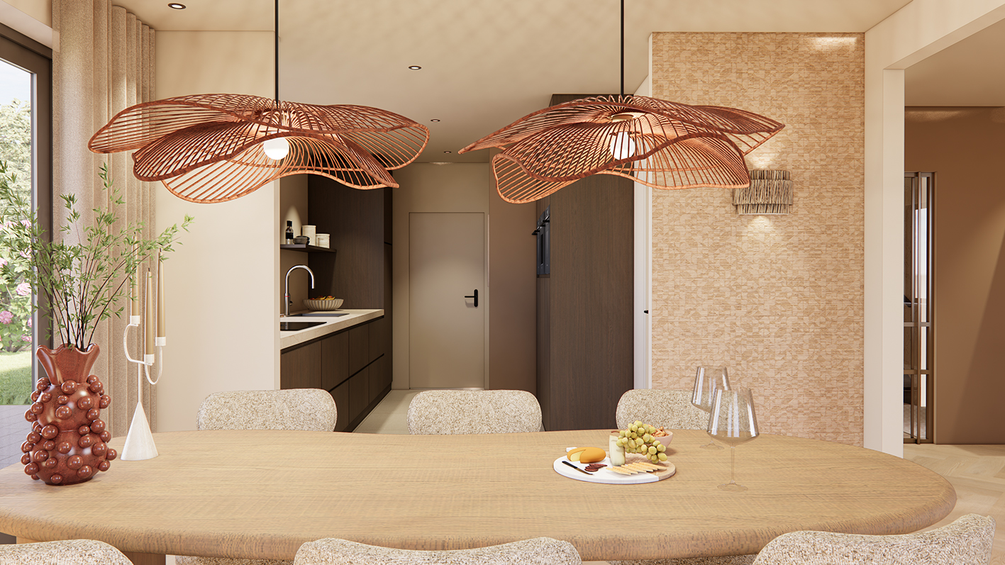 Eetkamer eettafel-keuken